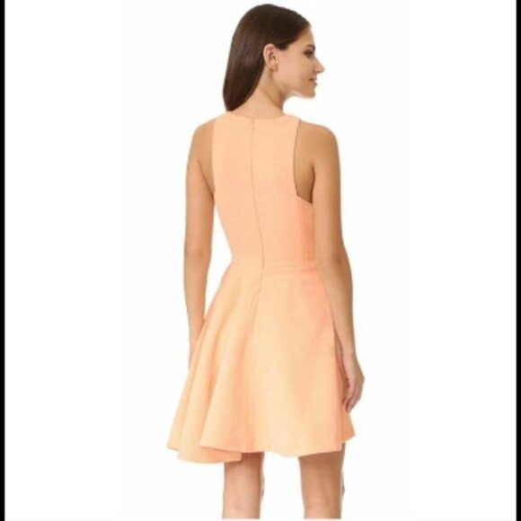 C/MEO Collective Peach Skater Asymmetrical Dress Size S - Picture 3 of 10